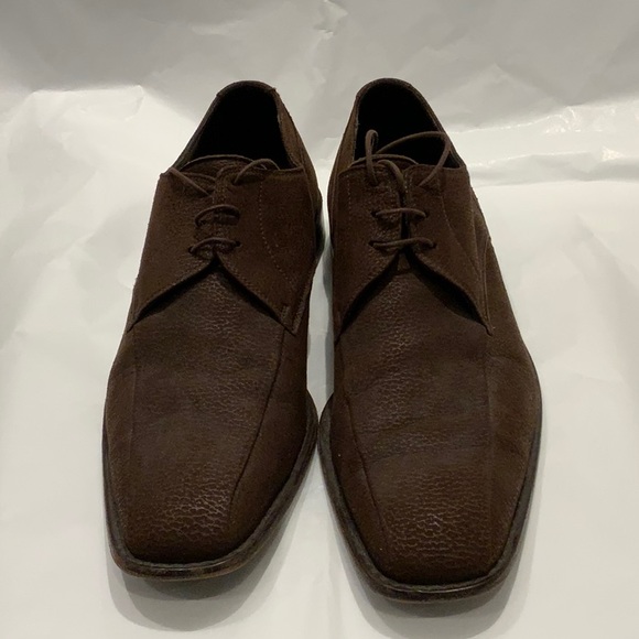 ERMENEGILDO ZEGNA MEN LEATHER SHOES US 9 - Picture 1 of 6